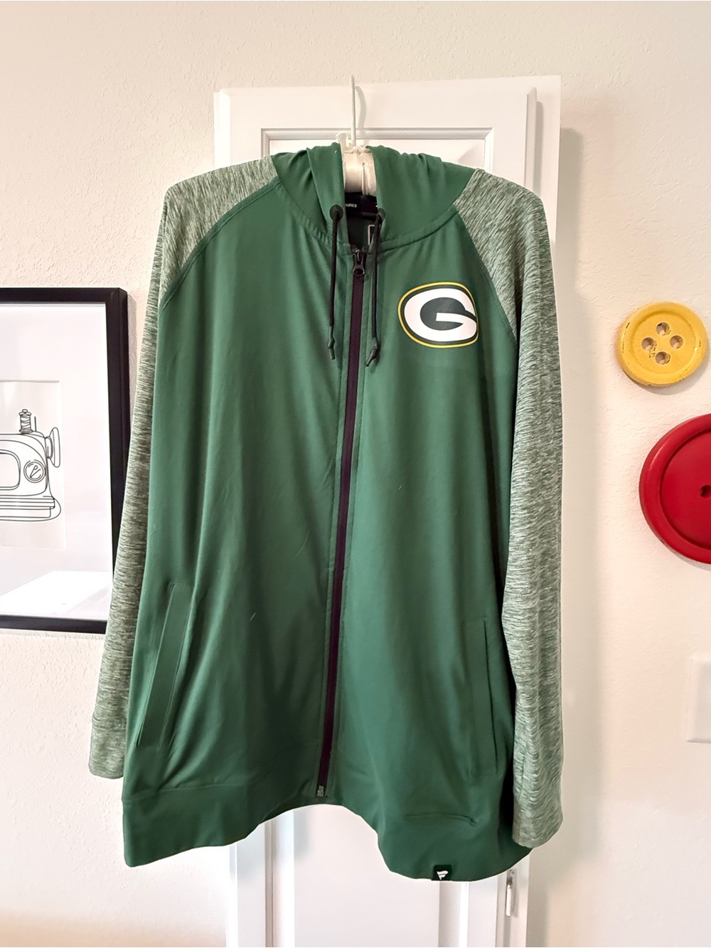 Fanatics Green Bay Packers Front Zip Hoodie